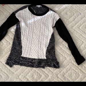 White and black R&J couture size small sweater